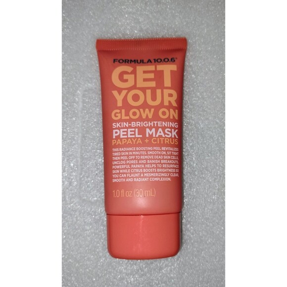Formula Get Your Glow On Skin Brightening Peel Mask Papaya Citrus Skincare Face - Picture 1 of 13